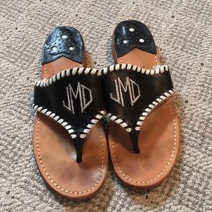 Jack Rogers black sandals